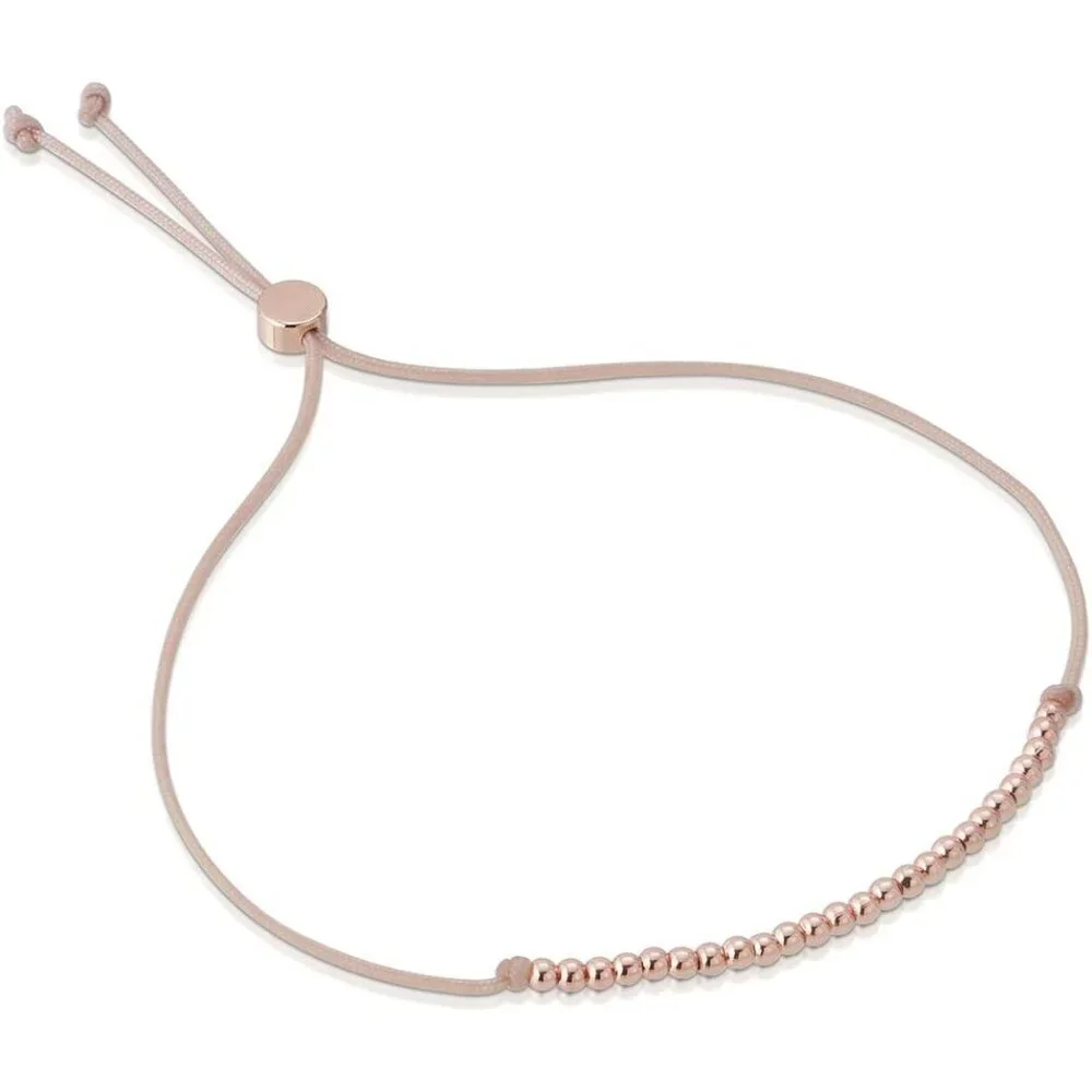 Women Bead Bracelet Rose Gold 7-8